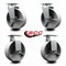 Service Caster 6'' Semi Steel Cast Iron Caster Set with Bronze Bearings 2 Swivel 2 Rigid, 4PK SCC-20S620-SSBZ-2-R-2 - alternate 3